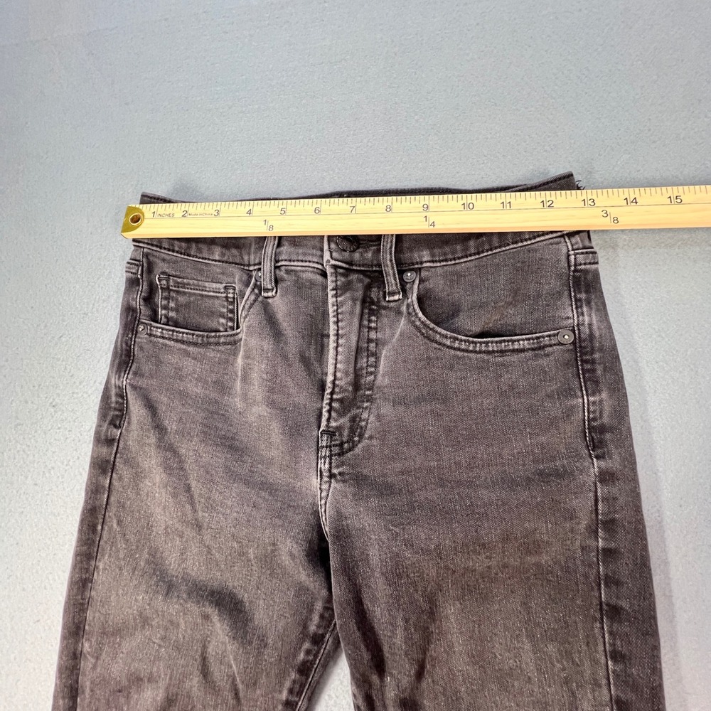 Express Black Skinny Jeans Womens 00R Mid Rise Raw Hem Denim 007199544 - Picture 7 of 10